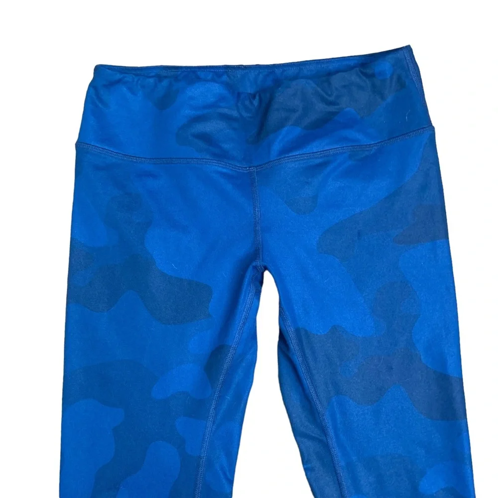 Alo Blue Camouflage Full 7/8 leggings Size S Women